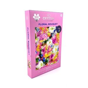 Hinkler‎ Crystal Edition Floral Bouquet 500 Puzzle pcs + 280+ Crystals 24 x 18"